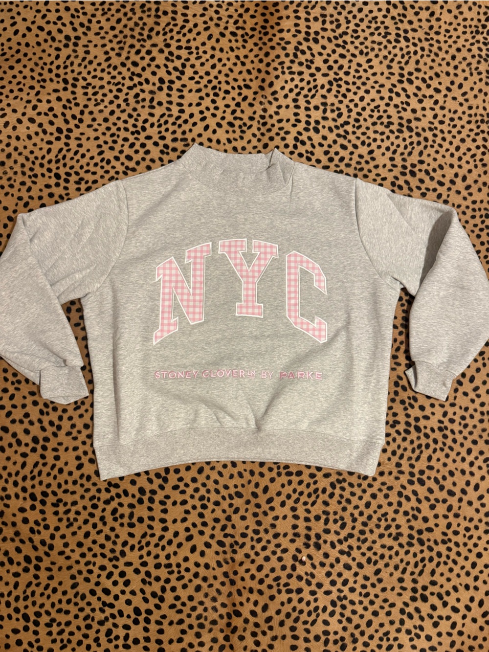 Parke x Stoney Clover NYC Pink Gingham Sweatshirt